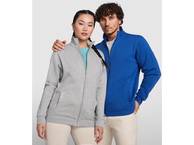 Sweater zip PF ulan unisex vit S